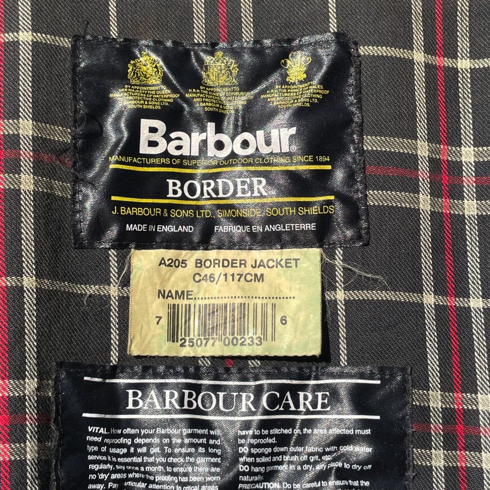 Babour [Barbour] Border [BORDER] Vintage Waxed Jacket [1990s