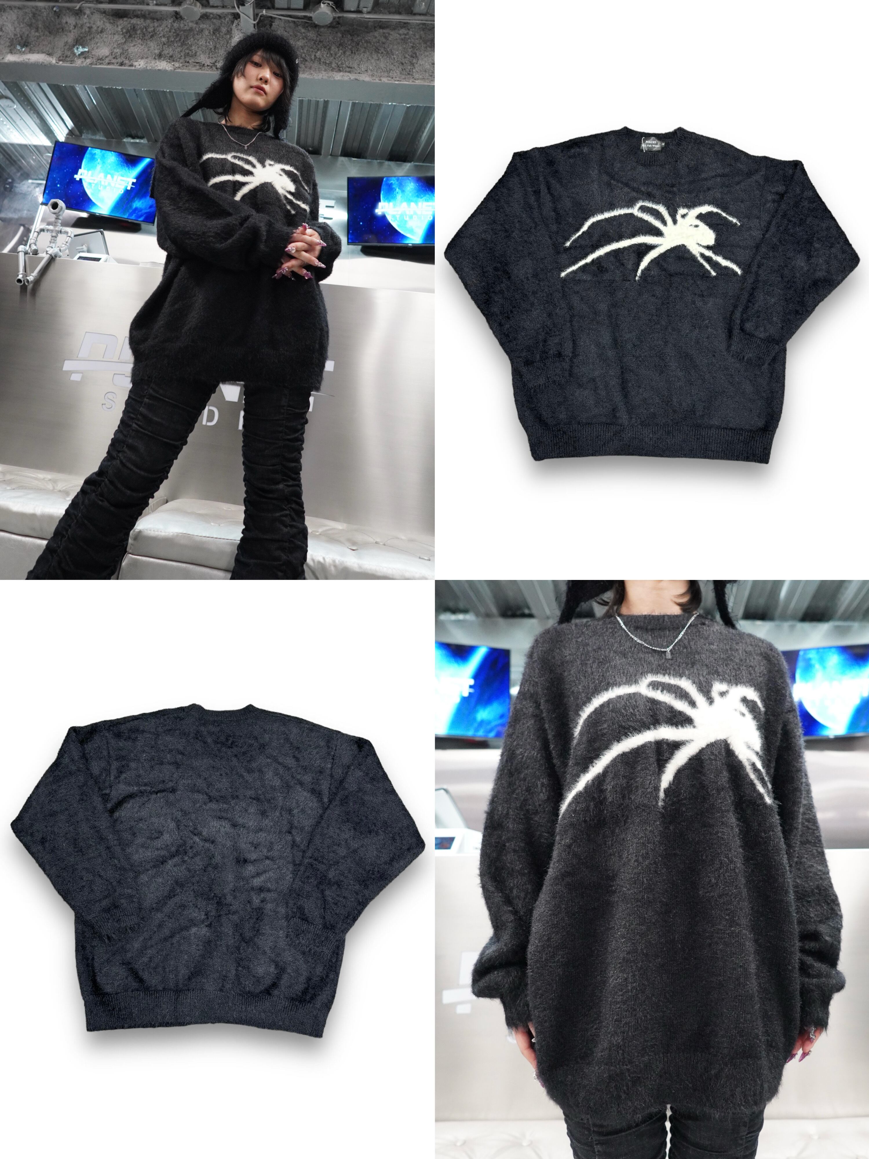 【PLANET STUDIO】spider mohair knit