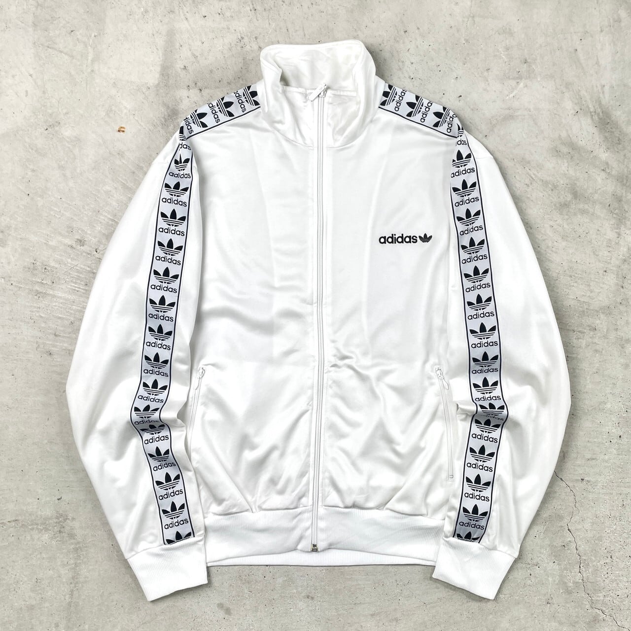 adidas ナイロンジャケット 細かい トレホイル Y2K ライトアウター FREE