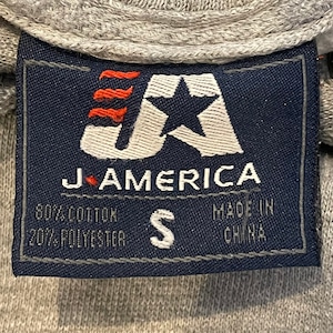 【J AMERICA】ウィークアヒック 刺繍ロゴ スウェットパーカー フーディ S US古着