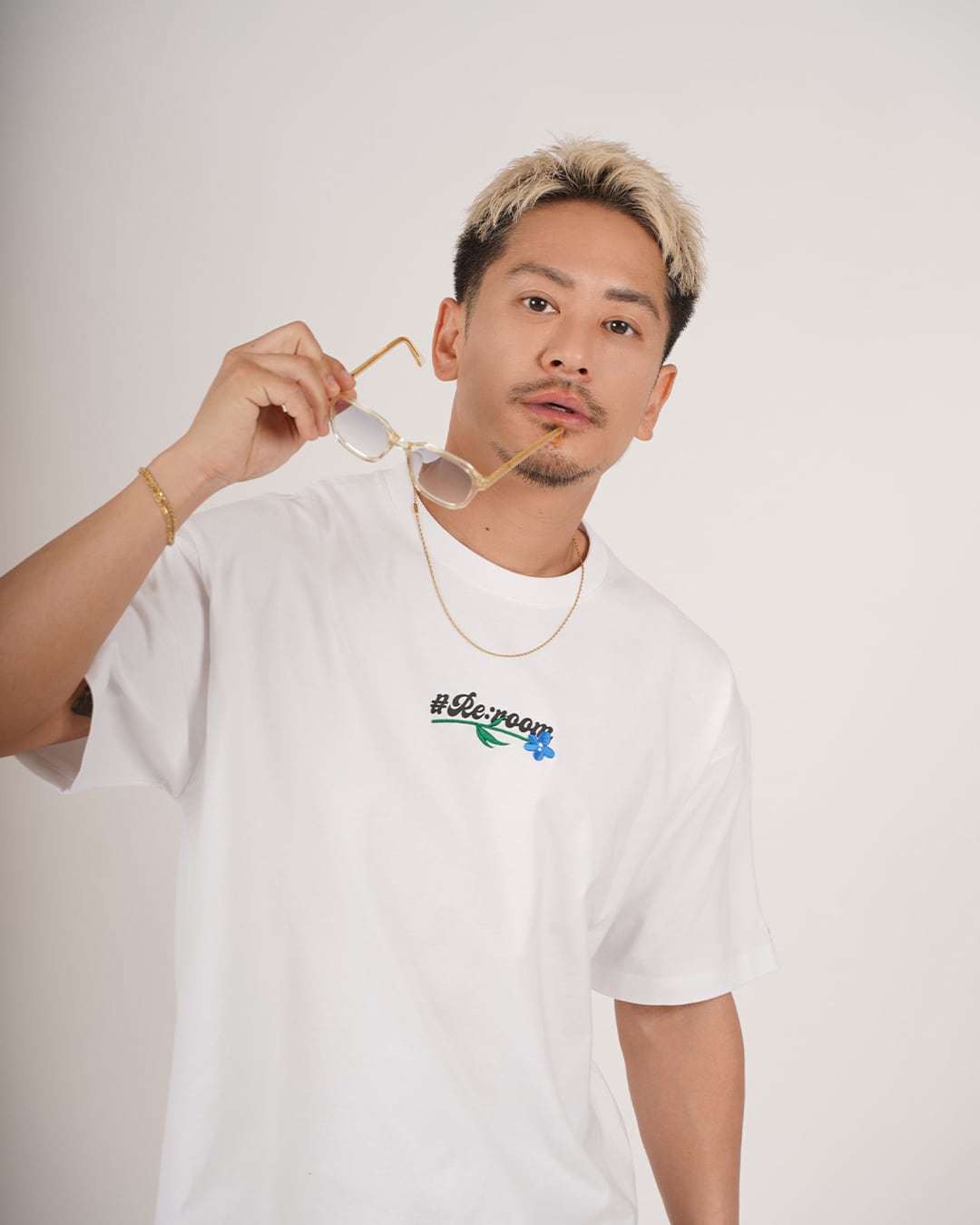 Re:room】LOGO&FLOWER EMBROIDERY T-SHIRTS［REC893］ | #Re:room