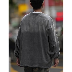 Gradient color long sleeve t-shirt 0277