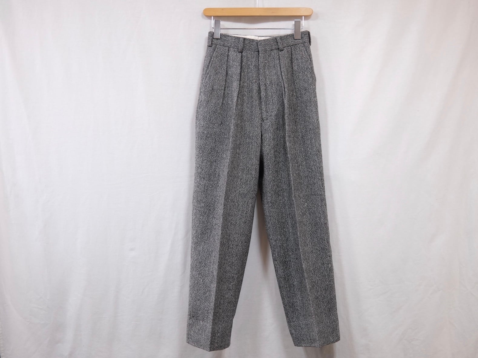 スーツ J.PRESS HERRINGBONE TWEED TROUSERS Women's CIOTA” CIOTA × J.PRESS Herringbone Tweed Trousers Gray