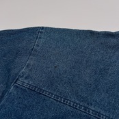 90s LEE VALLEY モックネック ハーフジップ プルオーバー デニム ジャケット アノラック サイズ S /ビンテージ