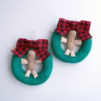 cikolata/ニットのクリスマスリース