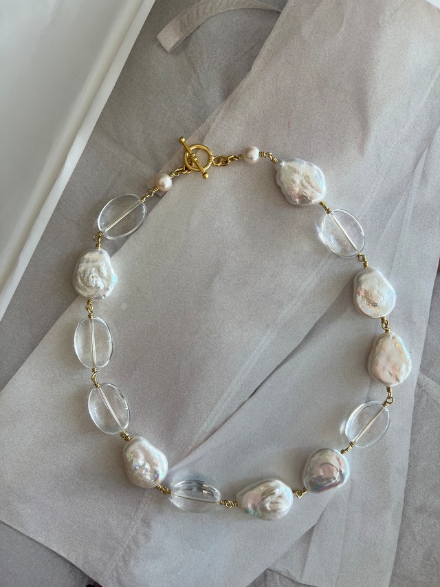 Pearls & Crystal Necklace