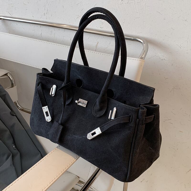 大容量ハンドバッグレディースバッグ2020新しい流行のネットセレブ同スタイルキャンバスバッグファッションシングルショルダーバッグプラチナバッグ Tiancai_Wing_Bag32529341270