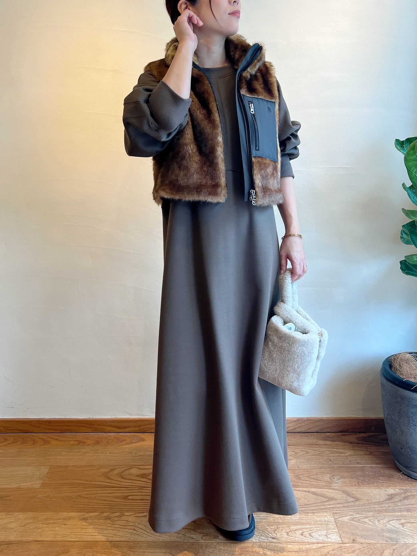 TICCA / ミンクファーベスト | anouk