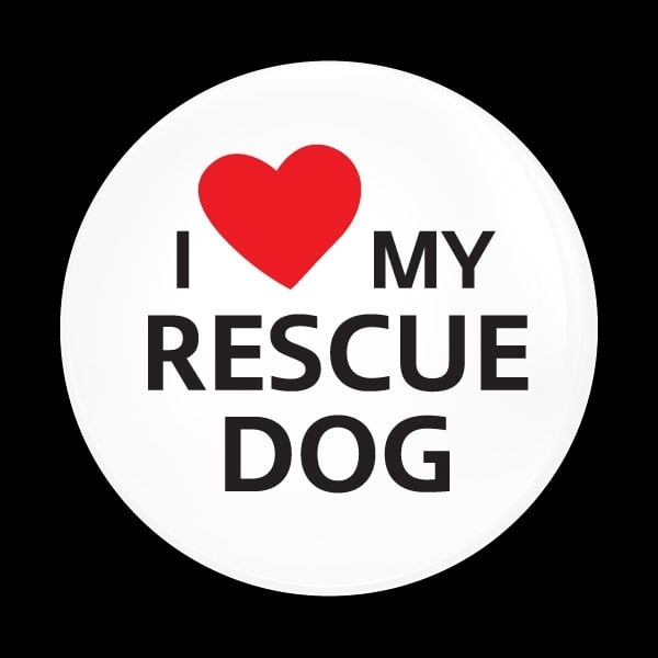 ゴーバッジ(ドーム)(CD1077 - I LOVE RESCUE DOG) - 画像1