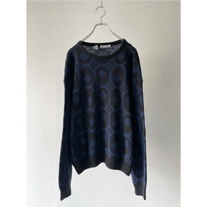 -GIORGIO ARMANI- art design linen× cotton knit