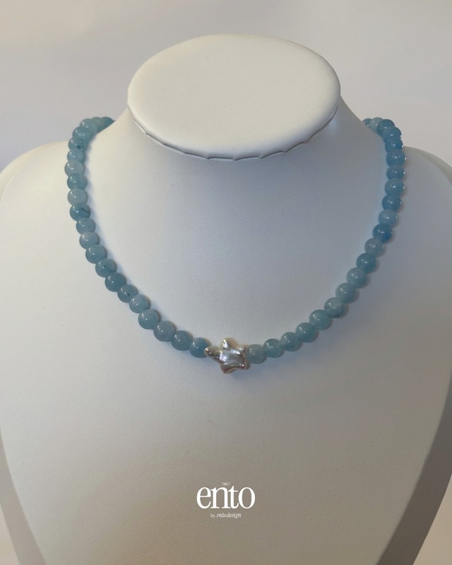 (#0167) azure star necklace