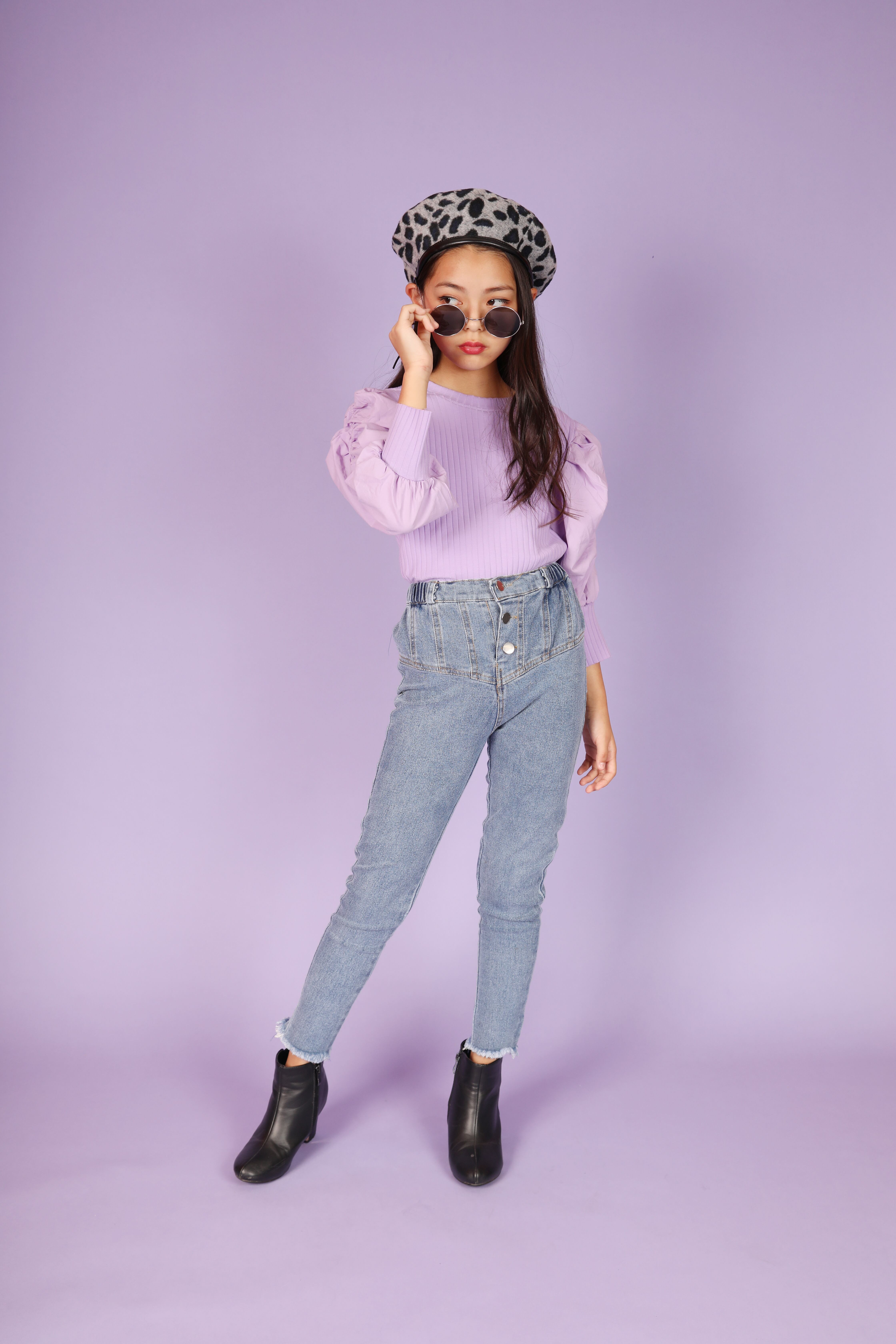 ボリューム袖トップスセットアップ