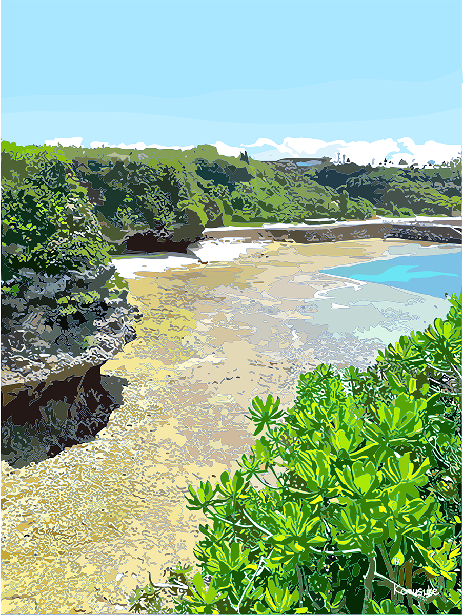 ◎01-070_Yomitan-coast(komusuke graphic)