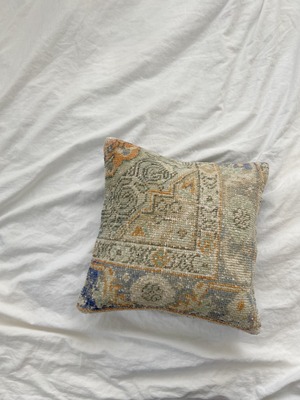 Vintage Wool Rug Pillow Cover 40×40