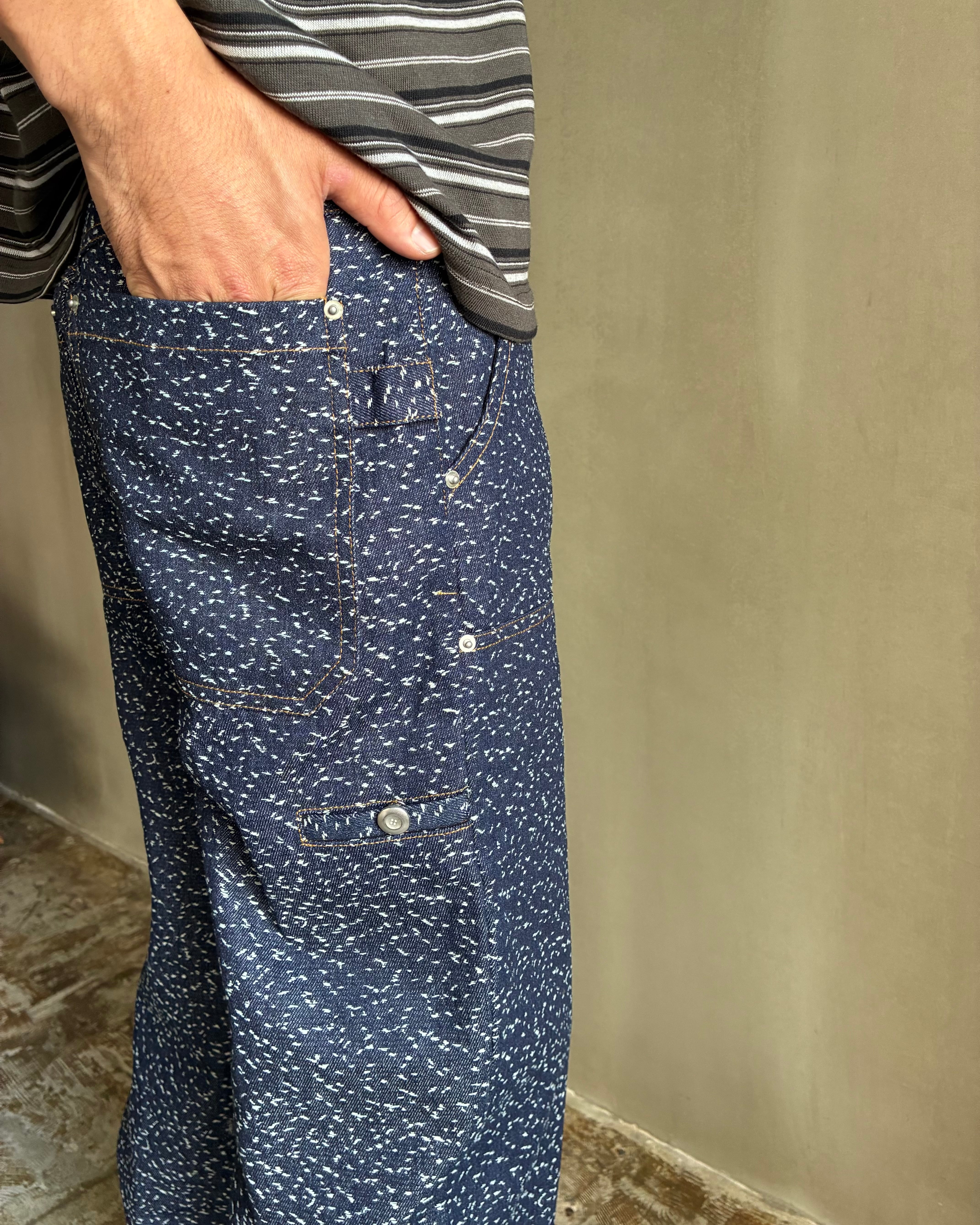 plateau studio【Double knee camo -Denim-】 | nnuudd