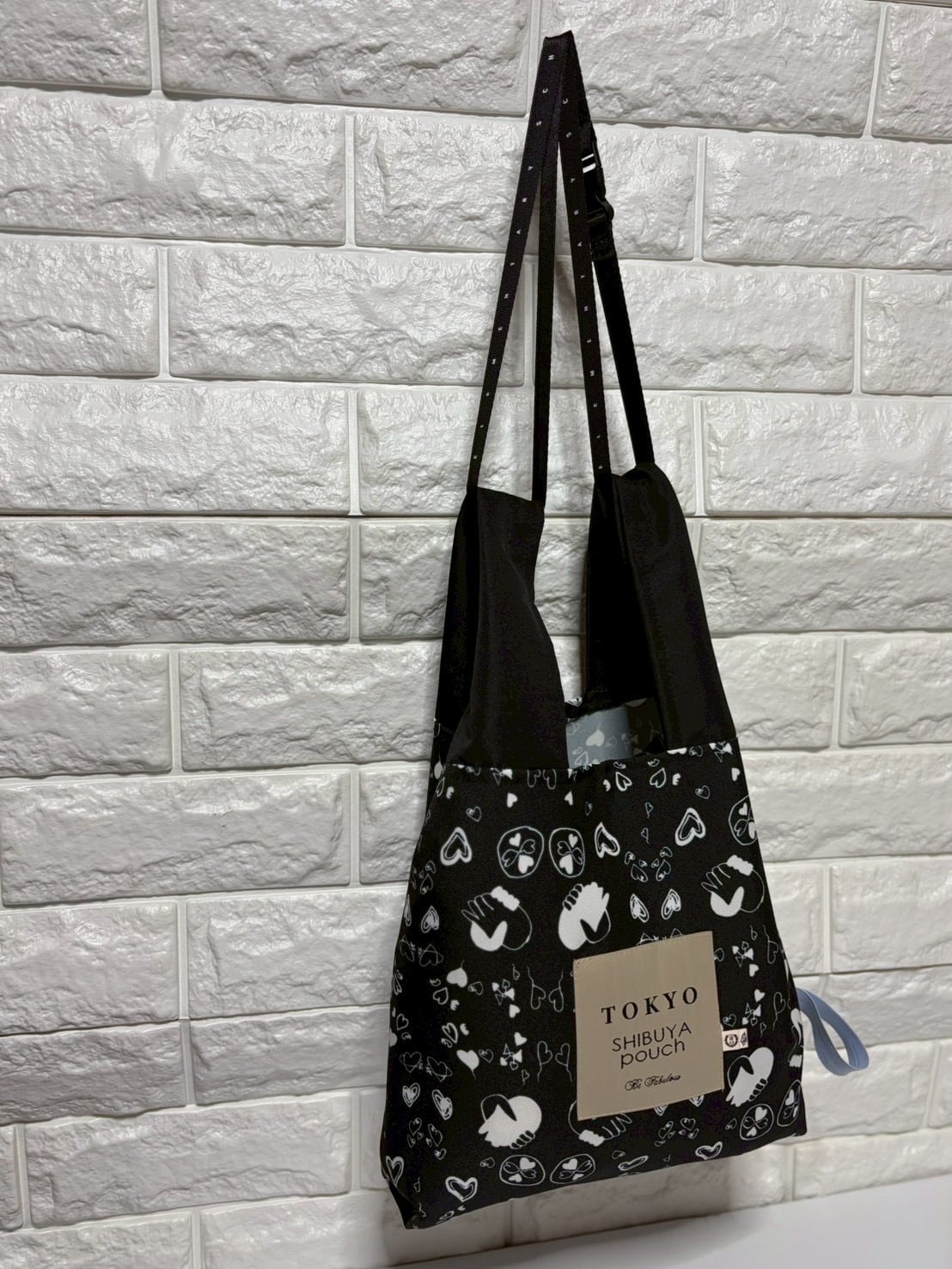 M SIZE】シンクロハート3✖️3（ブラック） | TOKYO SHIBUYA pouch～Be