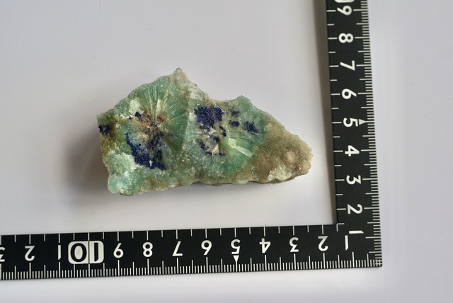 ブルーアラゴナイト / アズライト　Aragonite with Azurite ④