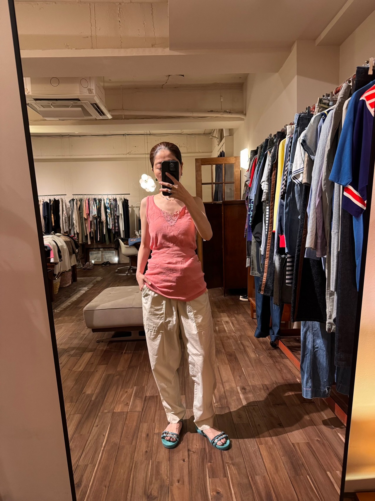Marc O'Polo ホワイトコットンイージーパンツ