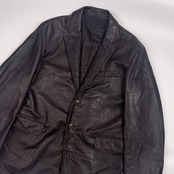 本革 Gresham グレシャム 羊革 シワ加工 レザージャケット LL/ダークブラウン メンズ