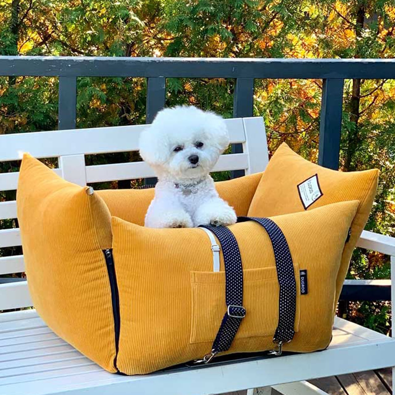 All-Round M Driving Kit【Pumpkin】with shade / Dugroo / Dog Car Seat / 日本未入荷