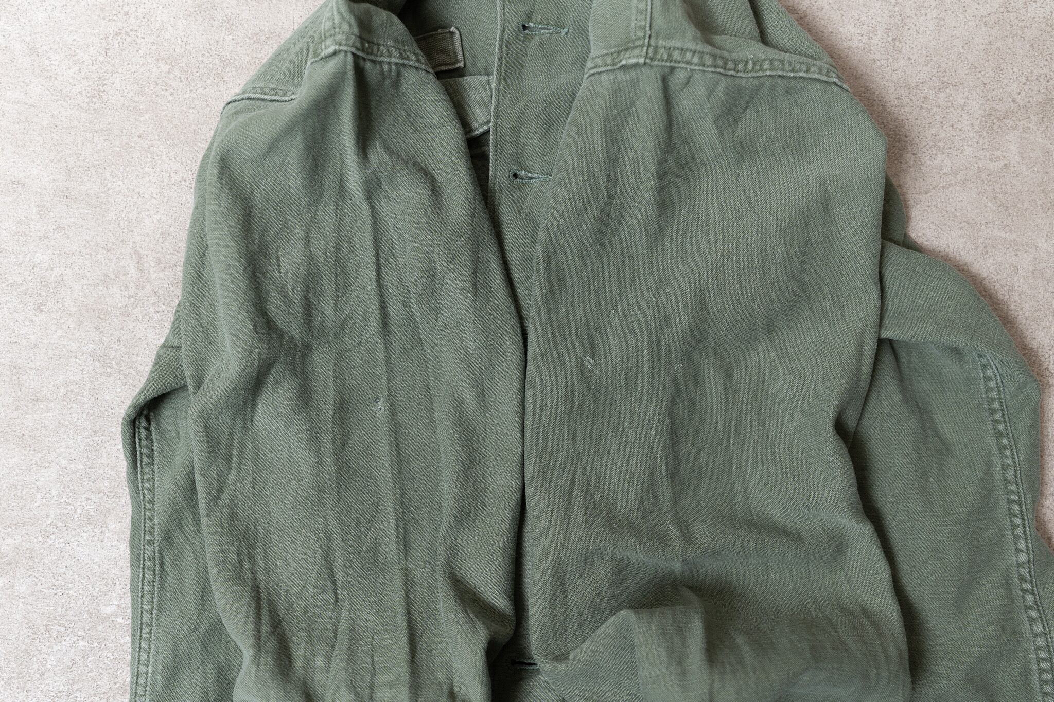 16 1/2✕34】U.S.Army 70's OG-107 Utility Shirt Cotton100％ 