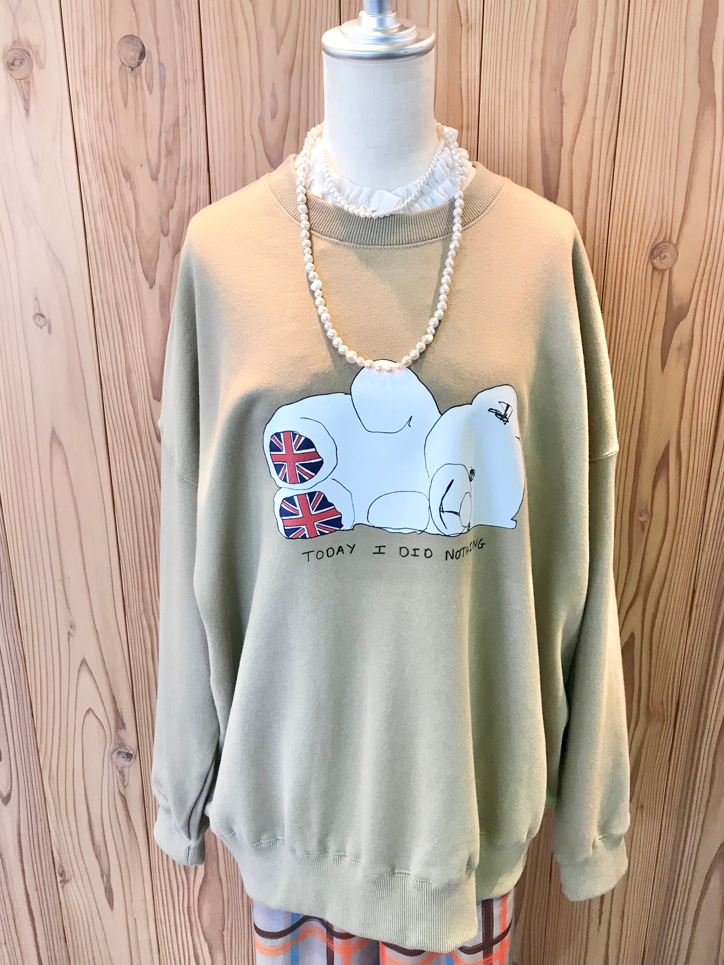 【IN-PROCESS Tokyo】プリンテッドスウェット オーバーサイズ