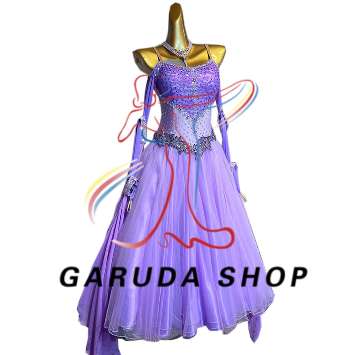 社交ダンスドレス 競技ダンス スダンダートドレスモダン （☆新品 
