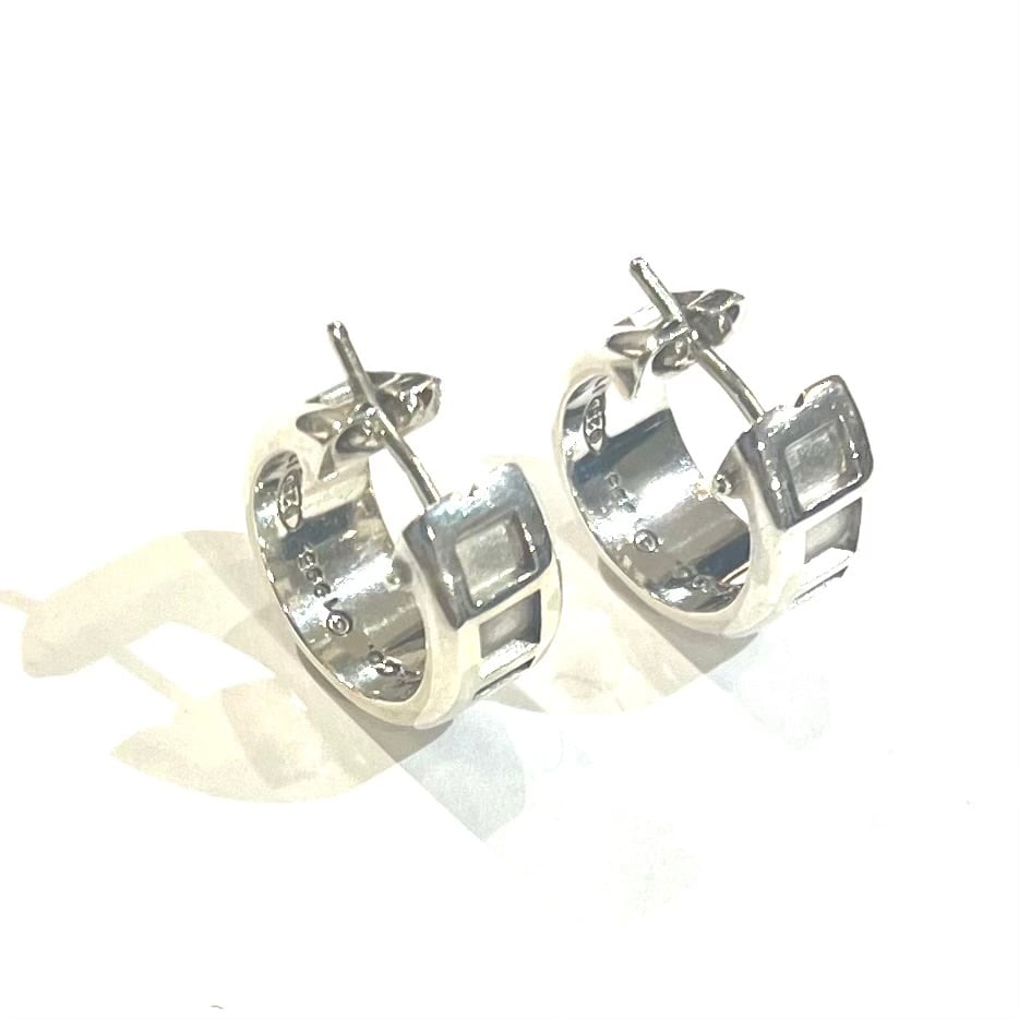 TIFFANY&CO.】2225 アトラス フープピアス／シルバー925／幅0.5cm×直径