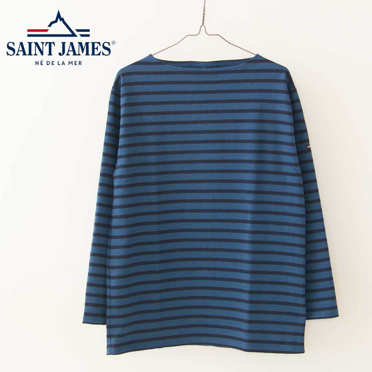 【極美品】SAINT JAMES 長袖ニット コバルトブルーT6 セントジェームス ウェッソン 長袖 限定カラー正規代理店品 長袖 【極