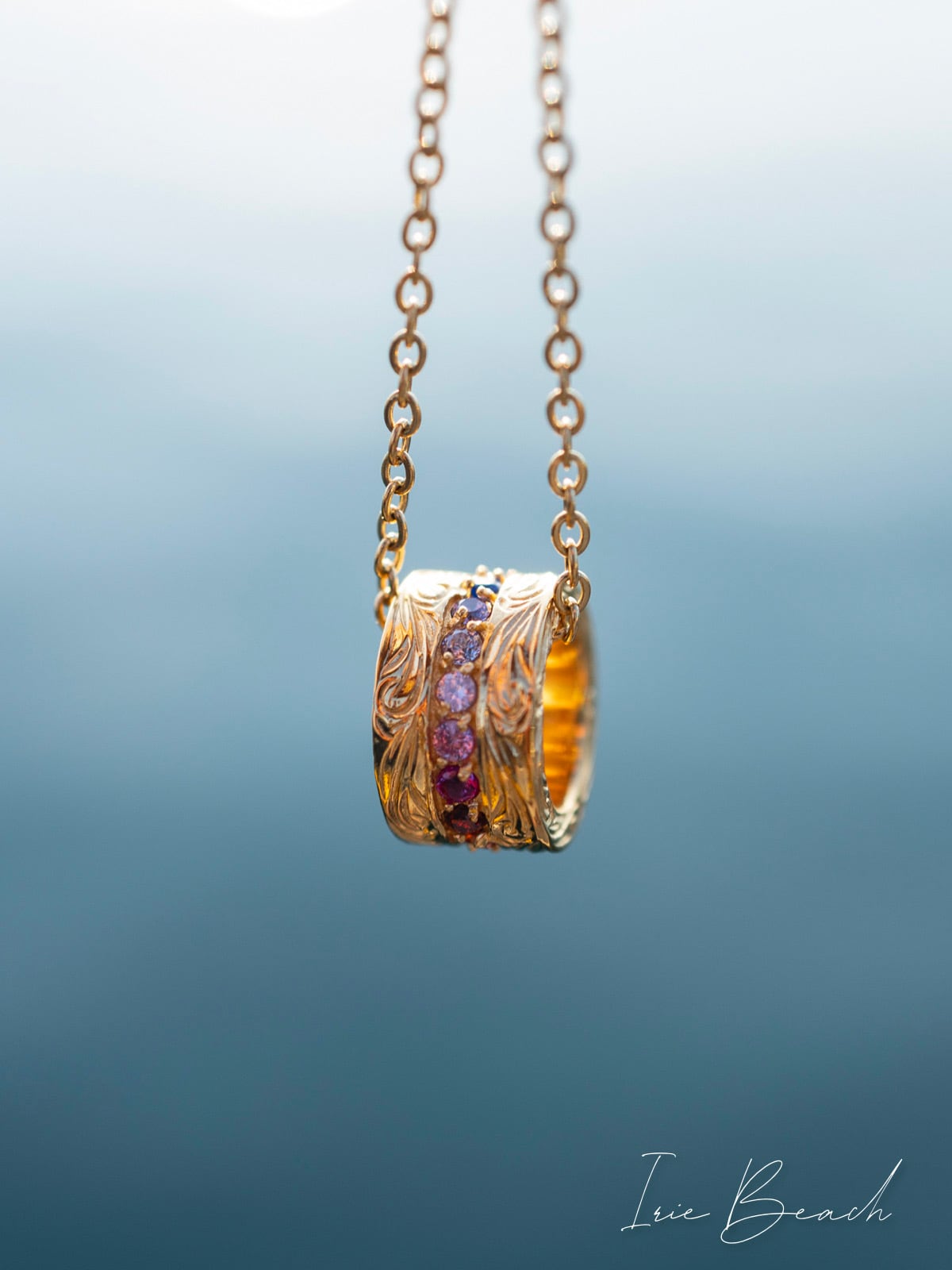 RAINBOW barrel necklace