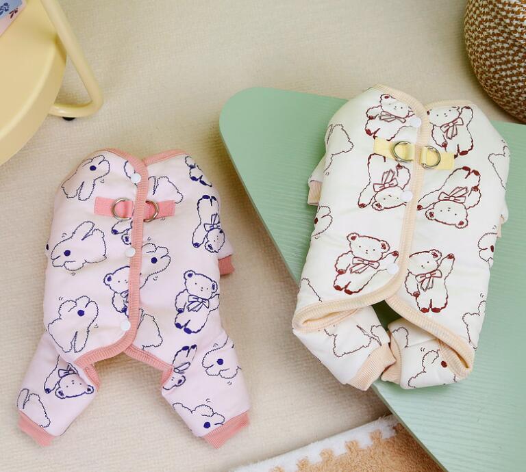 《予約》№2101792 くまさんミトンロンパース