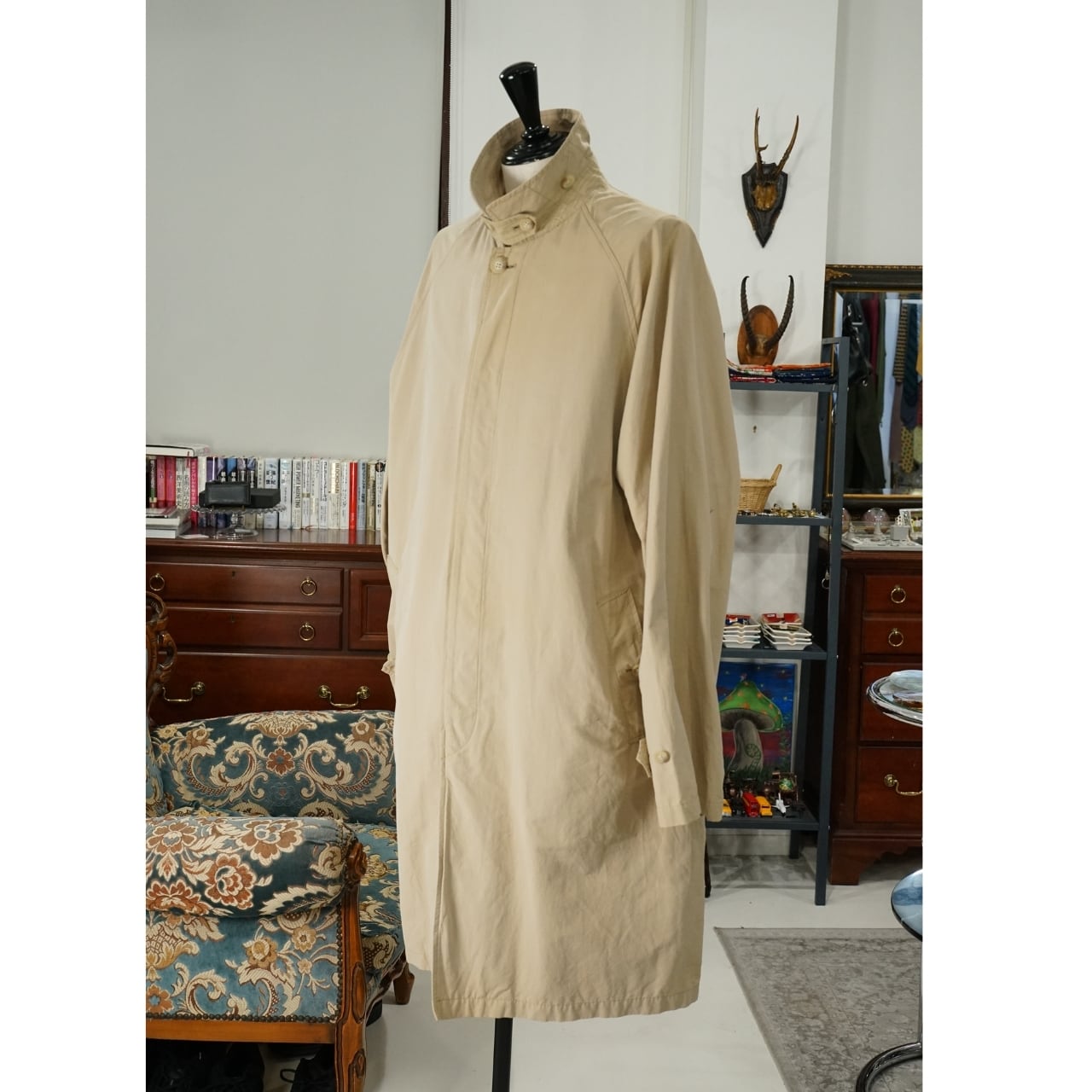 Polo by Ralph Lauren ベージュ ステンカラーコート(実寸L相当)|NA414