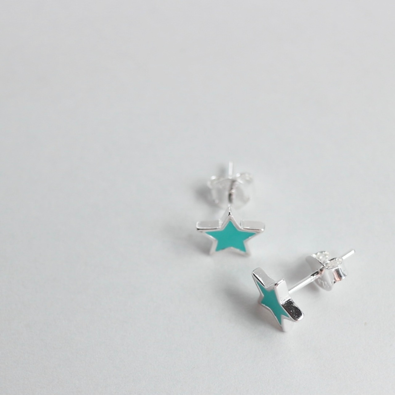ターコイズスターピアス