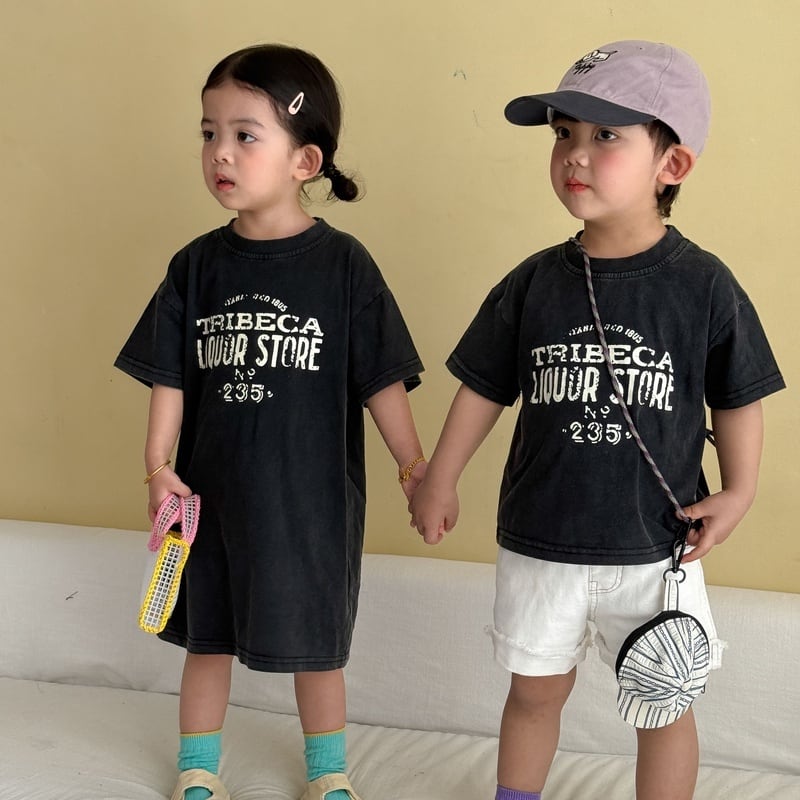 BABY&KID】オシャレ英字Tシャツ/ワンピース | Betty