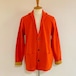 Switch Color Knit Jacket　Orange
