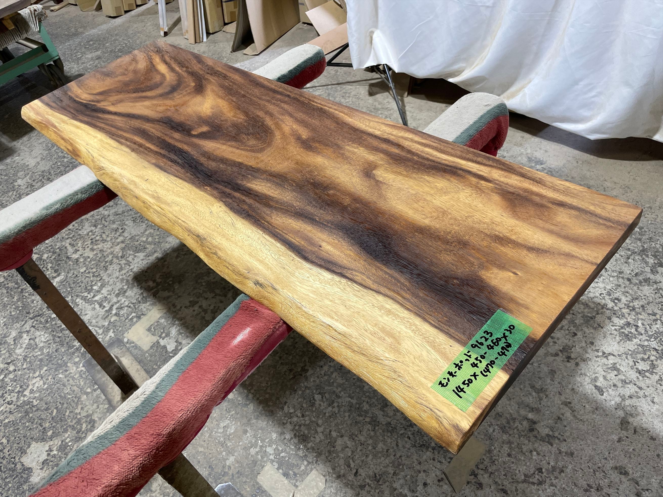 モンキーポッドテーブル脚 1セット ダイニングテーブル 一枚板 DIY
