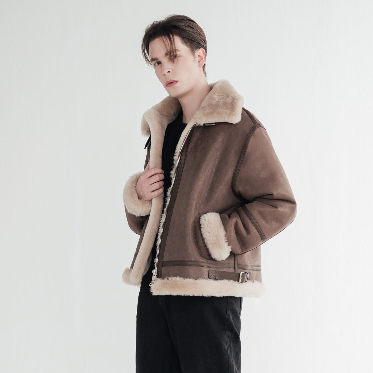 RENARD　B-3　リアルムートンジャケット RENARD B-3 リアルムートンジャケット 高級ムートンを贅沢に使用、革