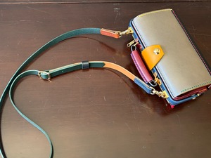 即納　Coniglio +１　グレーミックス　お財布ポシェット