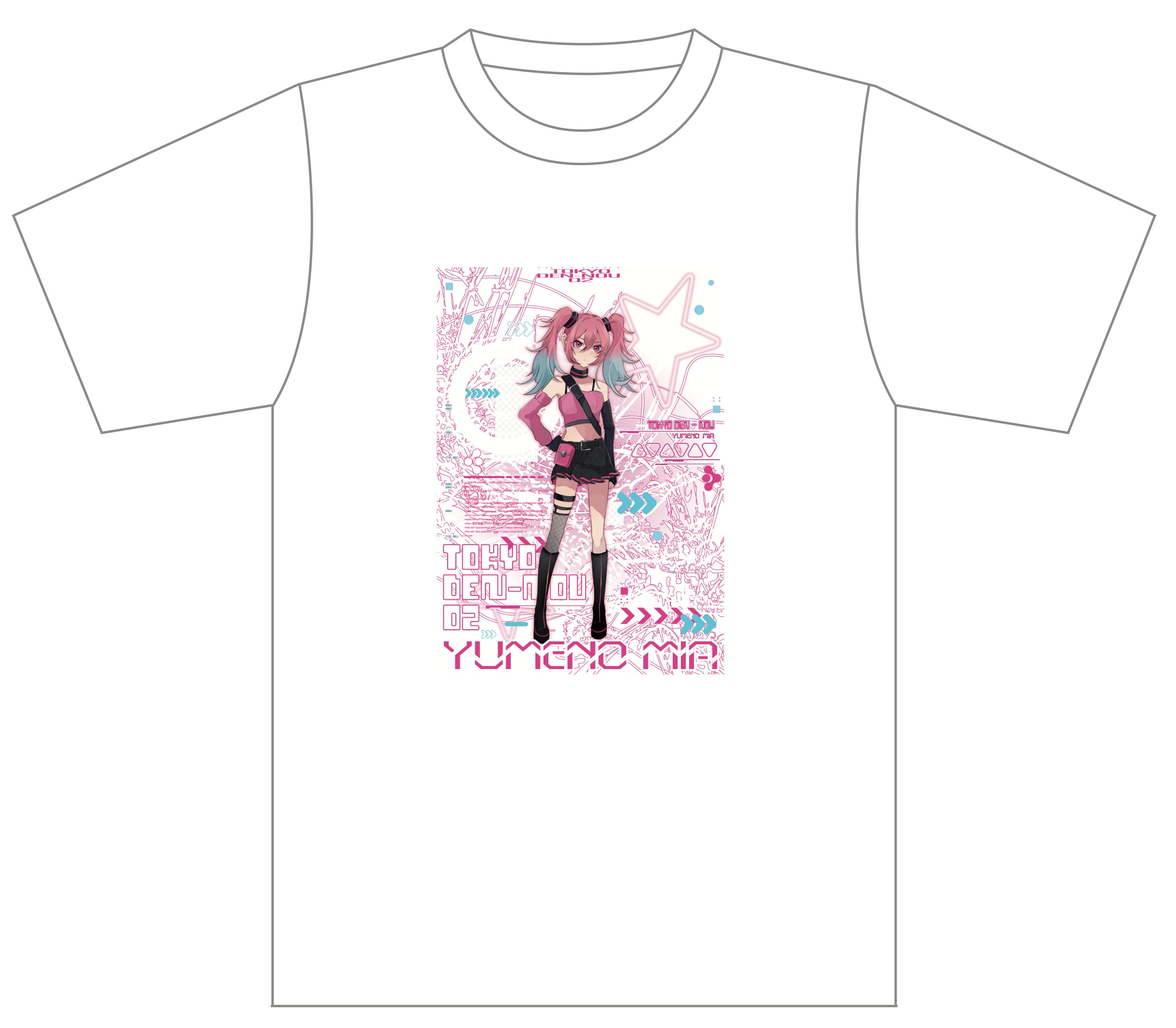 東京電脳】キャラクターTシャツ 第二章ver.（夢乃ミア） | 15STYLE MART