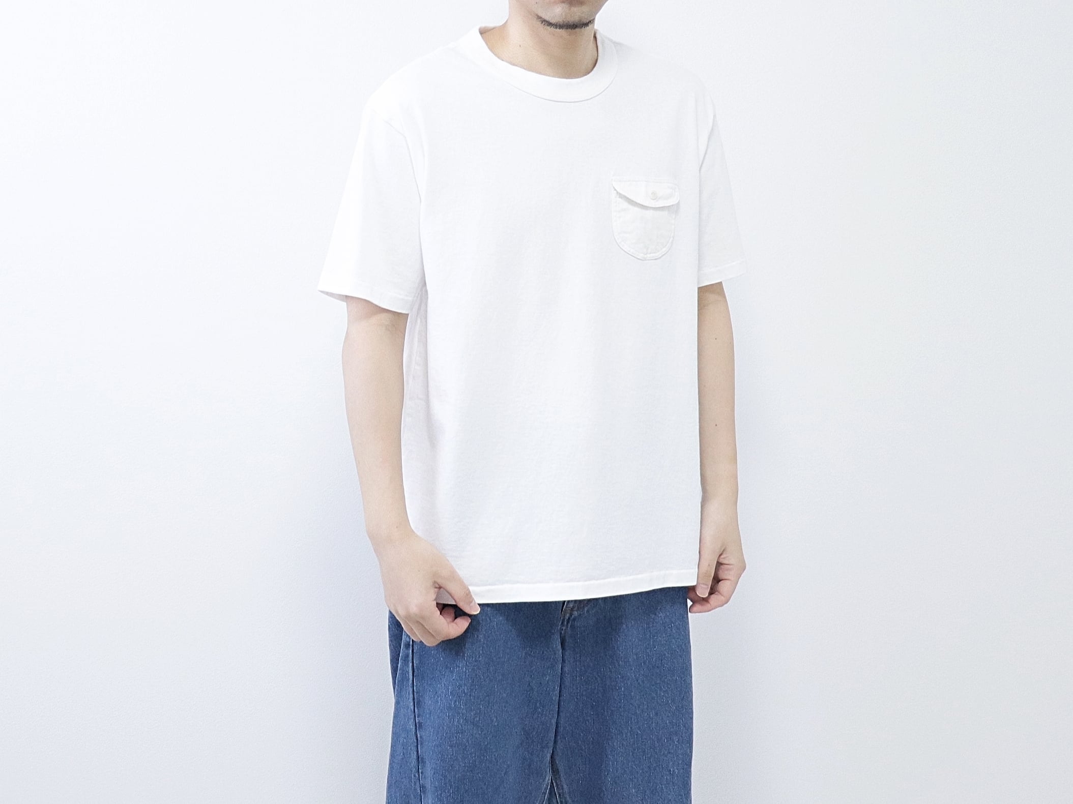 have a good day / COIN POCKET S/S TEE - WHITE　ハブアグッドデイ / コインポケット 半袖ティー - ホワイト