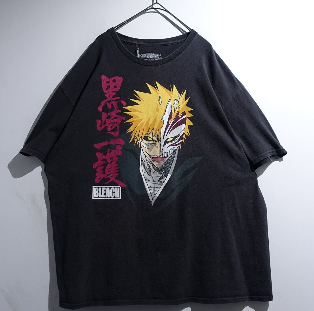 "BLEACH" Black Ichigo Kurosaki Print Design Anime T-Shirt
