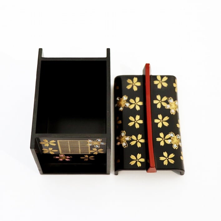 和装小物 本鼈甲 小物入 莨入 箱付 V 5620 和装小物 本鼈甲 小物入 莨