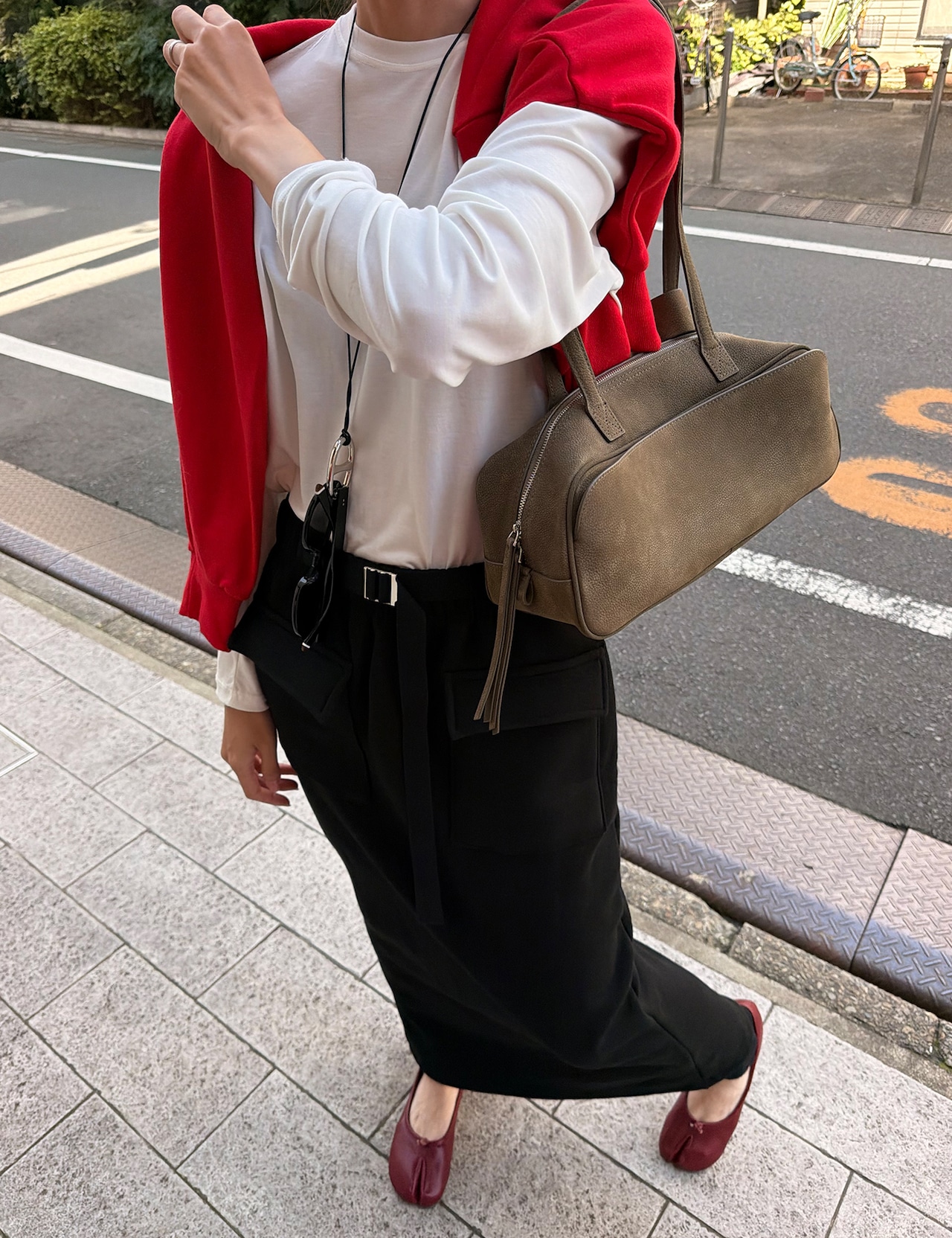 【新作5%OFF・3日間】★裏起毛★Buckle Sweat Skirt_2colors