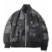 【bomber023】 再構築中綿入りボンバー BOMBER JACKET