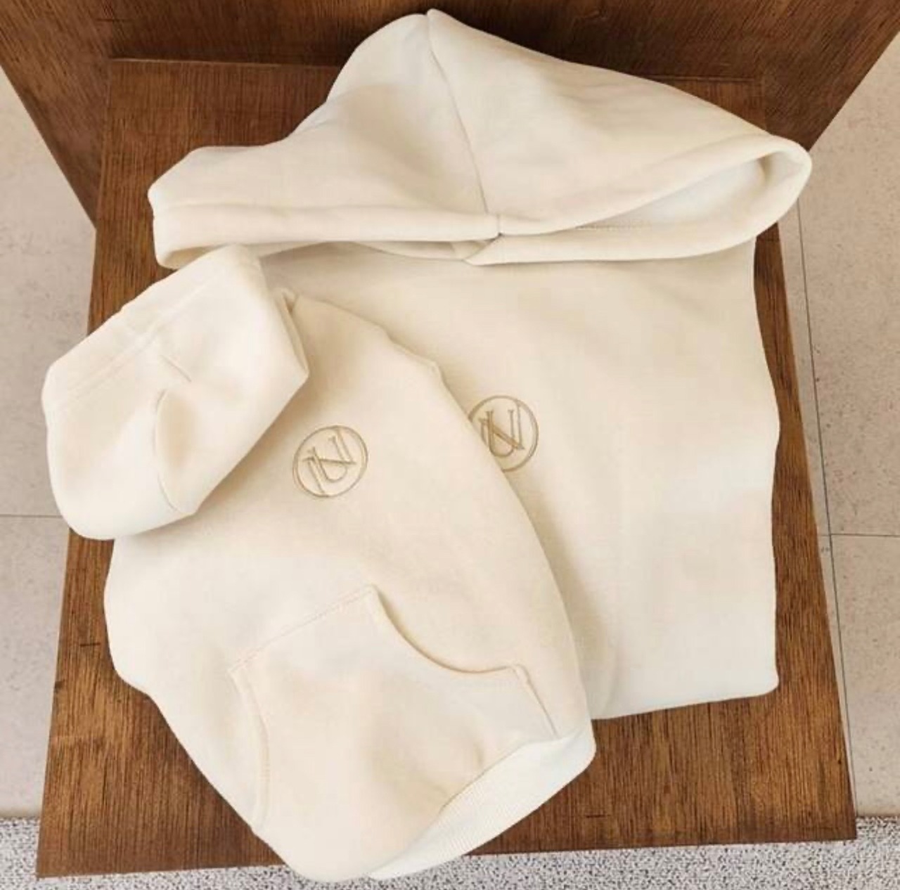 即納【nounnou】Logo Hoodie Warm(袖あり)／わんちゃん用(2color)