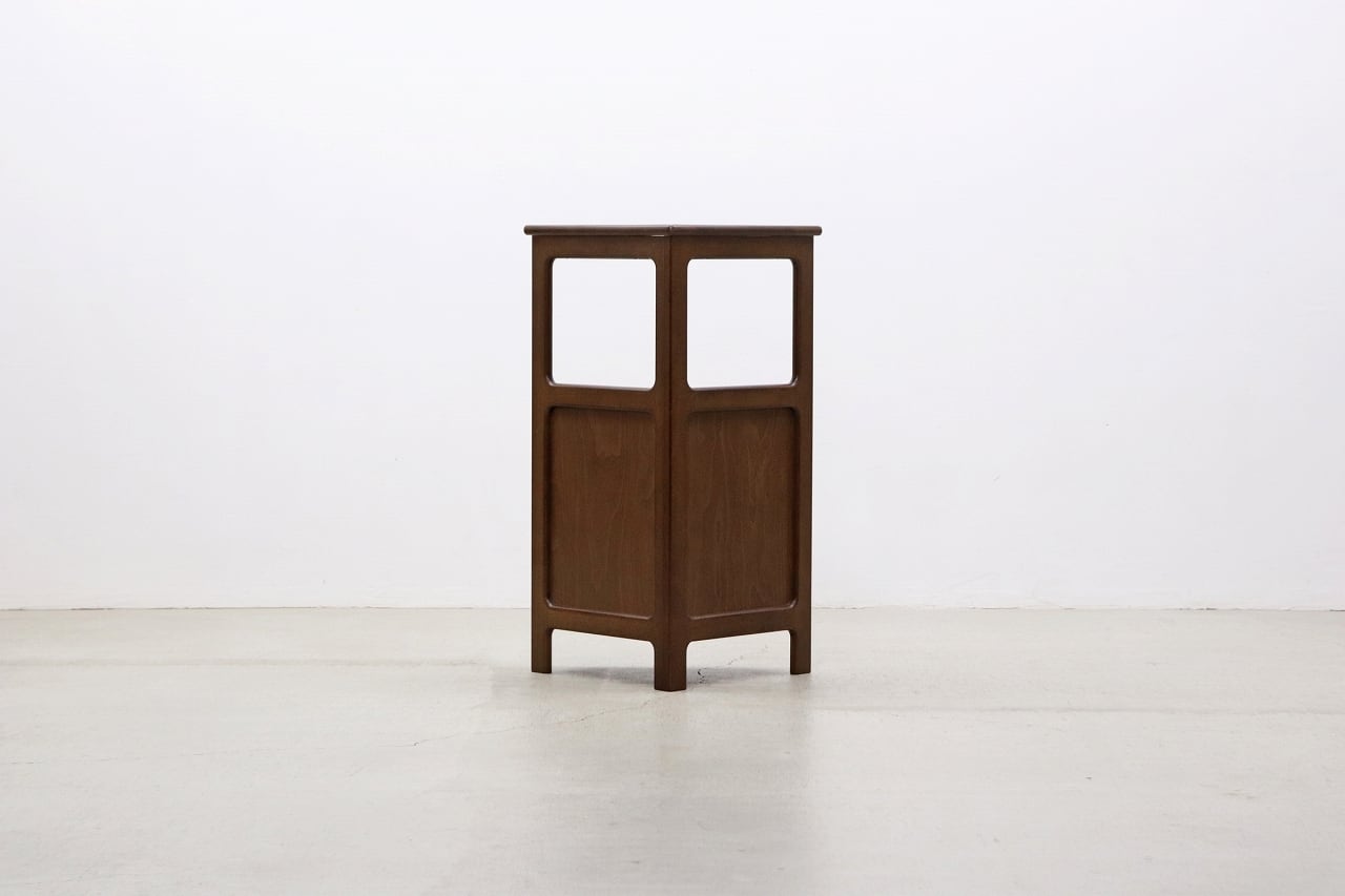 沼津店】レトロ karimoku カリモク コーナー キャビネット 飾り棚