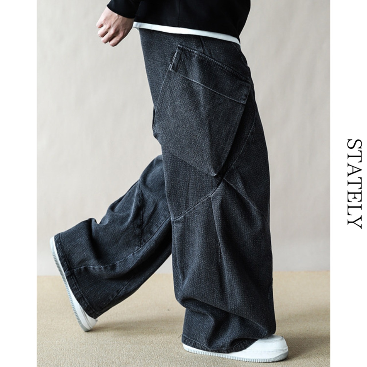 アシンメトリーCargo Wide Pants/2color_B11・画像10