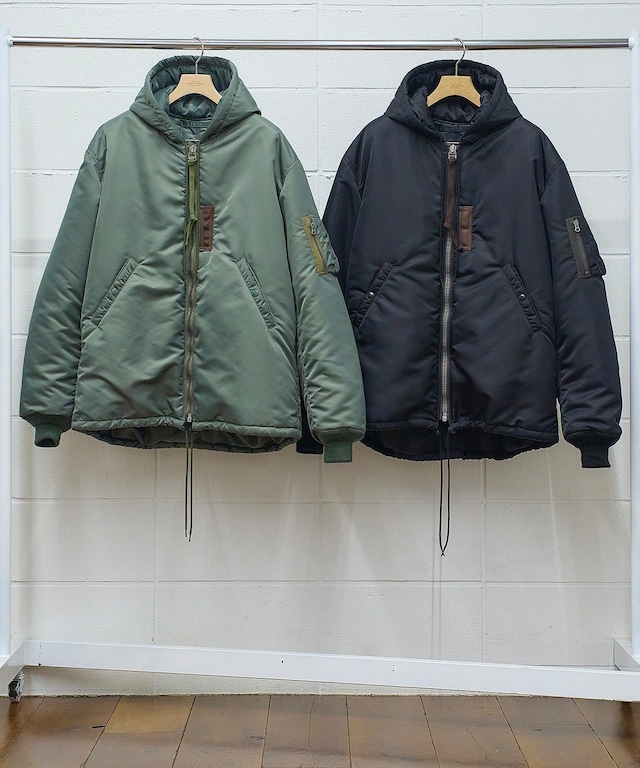 UNUSED/ US2348 MA-1 hooded jacket