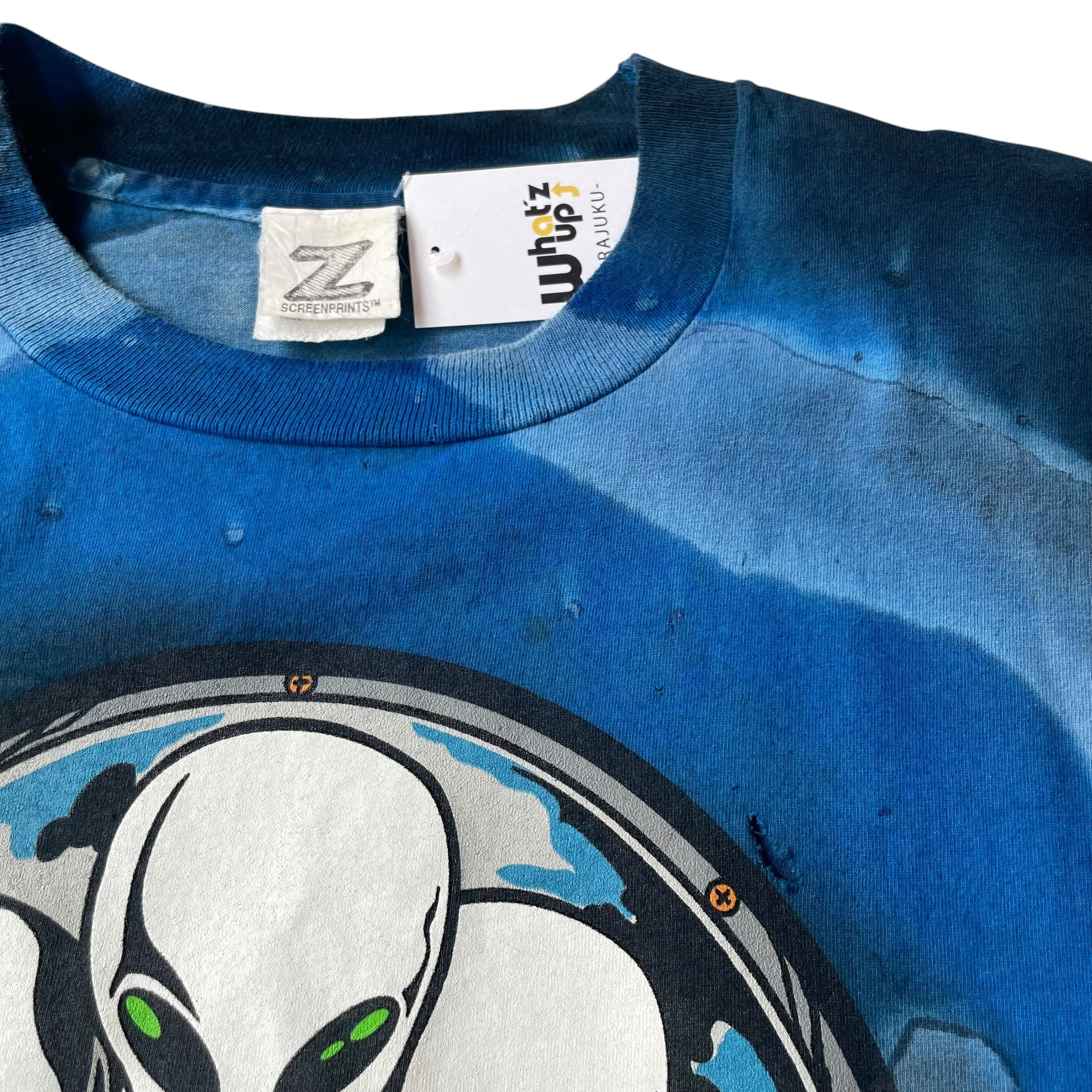 1990s Z-SCREEN PRINT ALIEN T-shirt | What'z up