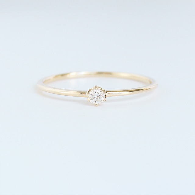 luster solitaire ring